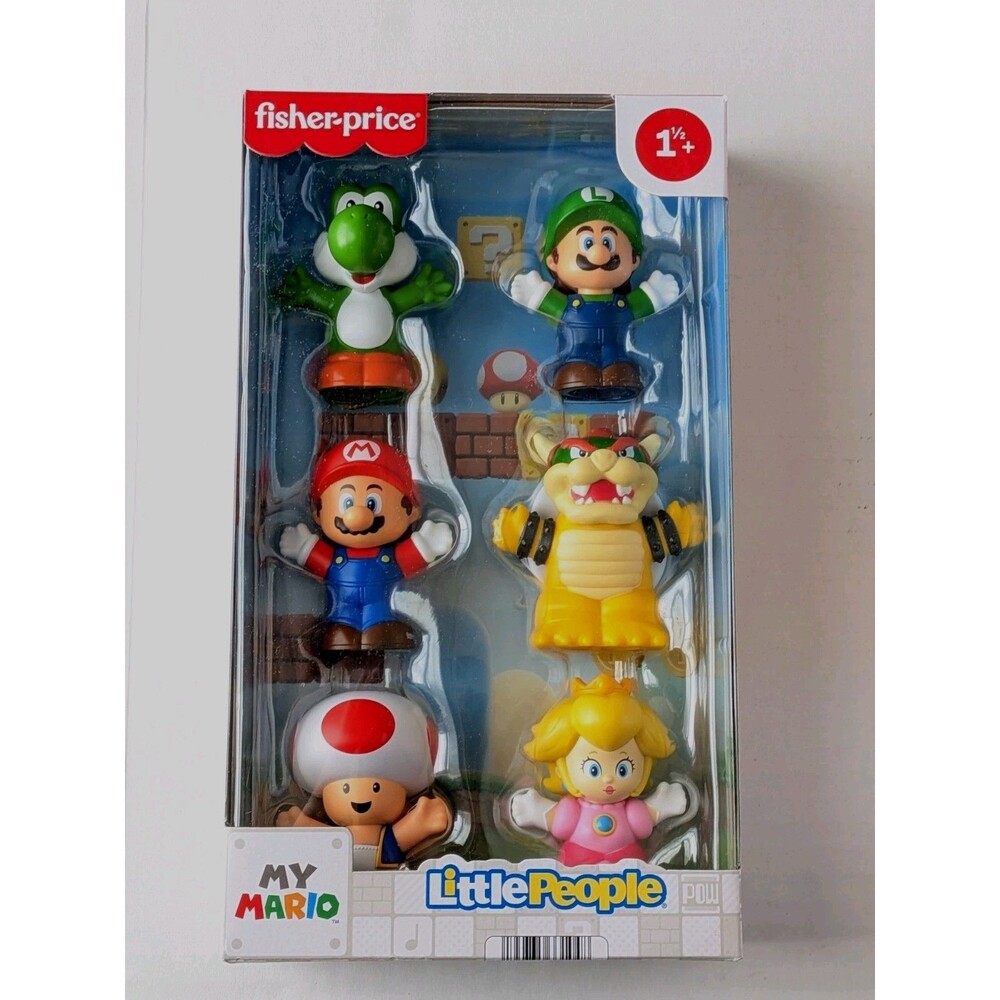 Little People My Mario Figures Fisher-Price Luigi, Mario, Princess Peach...